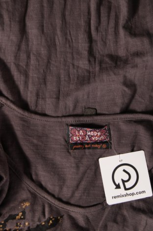 Γυναικεία μπλούζα La Mode Est A Vous, Μέγεθος M, Χρώμα Γκρί, Τιμή 11,75 €
