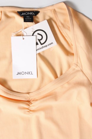 Γυναικεία μπλούζα Monki, Μέγεθος XXS, Χρώμα  Μπέζ, Τιμή 4,02 €