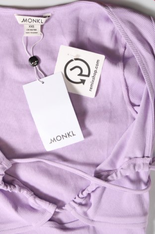 Дамска блуза Monki, Размер XXS, Цвят Лилав, Цена 10,50 лв.