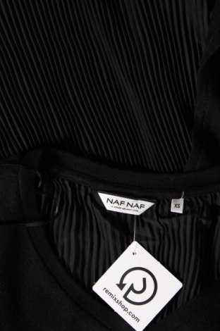 Γυναικεία μπλούζα Naf Naf, Μέγεθος XS, Χρώμα Μαύρο, Τιμή 2,16 €