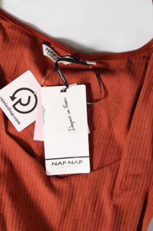 Γυναικεία μπλούζα Naf Naf, Μέγεθος S, Χρώμα Καφέ, Τιμή 4,82 €