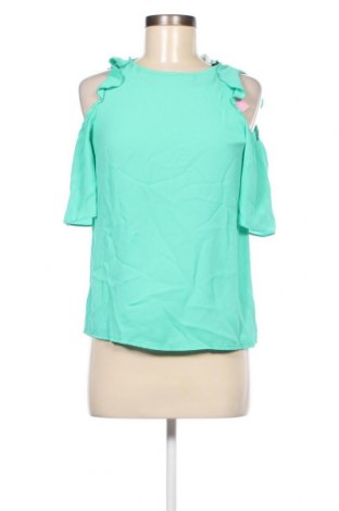 Γυναικεία μπλούζα Naf Naf, Μέγεθος XS, Χρώμα Πράσινο, Τιμή 4,45 €