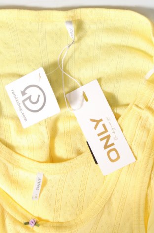 Γυναικεία μπλούζα ONLY, Μέγεθος XL, Χρώμα Κίτρινο, Τιμή 3,92 €