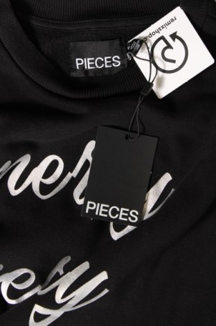 Γυναικεία μπλούζα Pieces, Μέγεθος S, Χρώμα Μαύρο, Τιμή 4,12 €