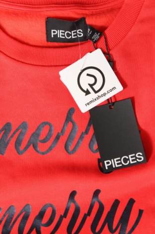 Γυναικεία μπλούζα Pieces, Μέγεθος L, Χρώμα Κόκκινο, Τιμή 4,54 €