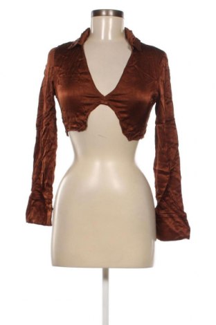 Дамска блуза Pull&Bear, Размер M, Цвят Кафяв, Цена 4,75 лв.