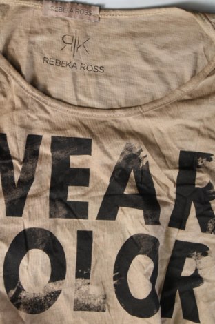 Γυναικεία μπλούζα Rebeka Ross, Μέγεθος M, Χρώμα  Μπέζ, Τιμή 11,75 €