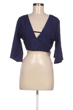 Дамска блуза SHEIN, Размер XXL, Цвят Син, Цена 4,56 лв.