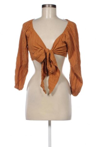Дамска блуза SHEIN, Размер M, Цвят Кафяв, Цена 5,51 лв.