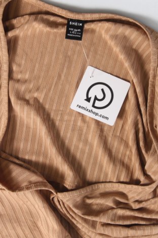 Дамска блуза SHEIN, Размер L, Цвят Бежов, Цена 19,00 лв.