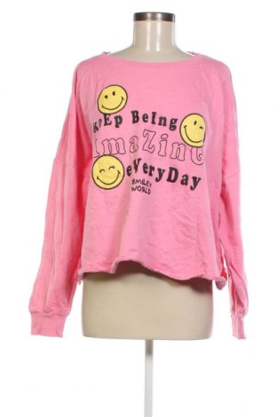 Γυναικεία μπλούζα Smiley World, Μέγεθος XL, Χρώμα Ρόζ , Τιμή 5,52 €
