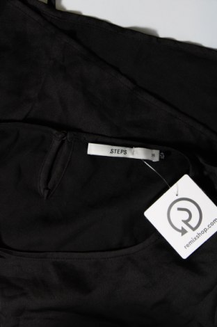 Γυναικεία μπλούζα Steps, Μέγεθος S, Χρώμα Μαύρο, Τιμή 2,35 €