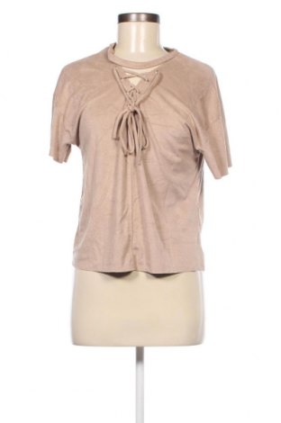 Damen Shirt Stradivarius, Größe M, Farbe Beige, Preis 3,04 €