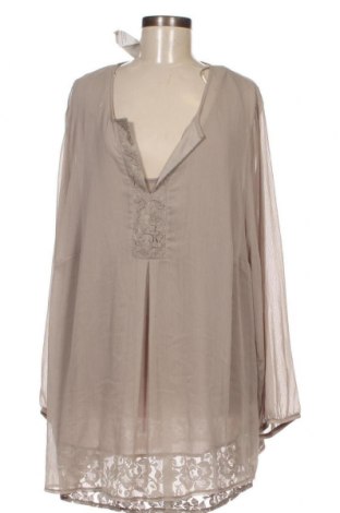 Дамска блуза Ulla Popken, Размер 4XL, Цвят Бежов, Цена 61,20 лв.