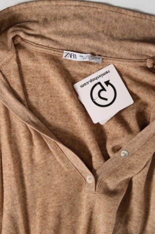 Γυναικεία μπλούζα Zara, Μέγεθος L, Χρώμα  Μπέζ, Τιμή 6,46 €