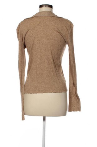 Дамска блуза Zara, Размер L, Цвят Бежов, Цена 12,63 лв.