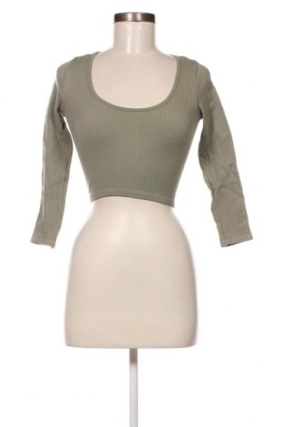 Дамска блуза Zara, Размер XS, Цвят Зелен, Цена 9,00 лв.