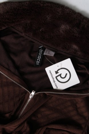 Дамска жилетка H&M Divided, Размер XS, Цвят Кафяв, Цена 29,00 лв.