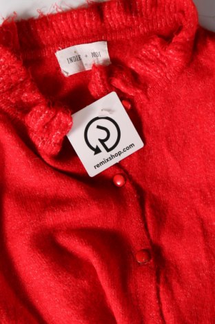 Damen Strickjacke INDIE + MOI, Größe M, Farbe Rot, Preis 7,06 €