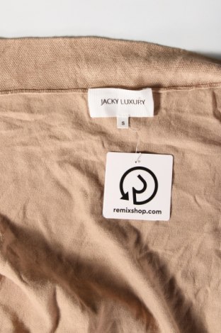 Γυναικεία ζακέτα Jacky Luxury, Μέγεθος S, Χρώμα  Μπέζ, Τιμή 4,49 €