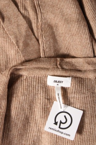 Γυναικεία ζακέτα Object, Μέγεθος XL, Χρώμα  Μπέζ, Τιμή 8,07 €