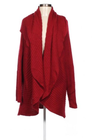 Damen Strickjacke Plus, Größe 5XL, Farbe Rot, Preis 20,04 €