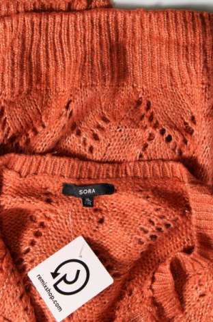 Γυναικεία ζακέτα Sora, Μέγεθος XL, Χρώμα Πορτοκαλί, Τιμή 5,38 €