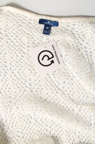 Damen Strickjacke Tom Tailor, Größe M, Farbe Weiß, Preis 4,15 €