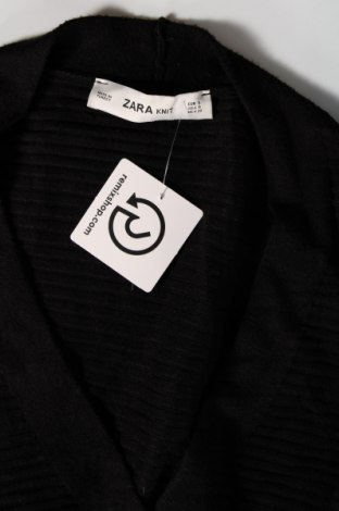 Cardigan de damă Zara Knitwear, Mărime S, Culoare Negru, Preț 24,34 Lei