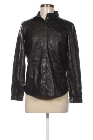 Γυναικείο δερμάτινο πουκάμισο H&M Divided, Μέγεθος XXS, Χρώμα Μαύρο, Τιμή 15,46 €