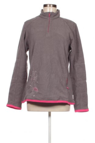 Дамска поларена блуза Decathlon, Размер XL, Цвят Сив, Цена 11,04 лв.