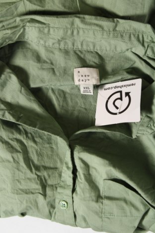 Γυναικείο πουκάμισο A New Day, Μέγεθος XXL, Χρώμα Πράσινο, Τιμή 13,91 €