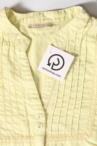Γυναικείο πουκάμισο Daxon, Μέγεθος XL, Χρώμα Κίτρινο, Τιμή 12,79 €