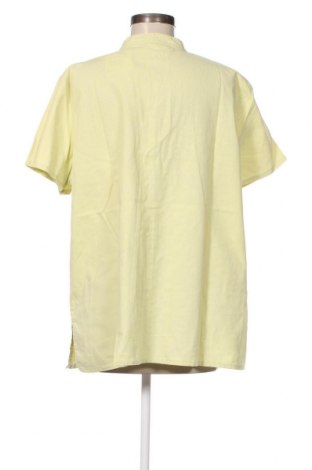 Γυναικείο πουκάμισο Daxon, Μέγεθος XL, Χρώμα Κίτρινο, Τιμή 12,79 €