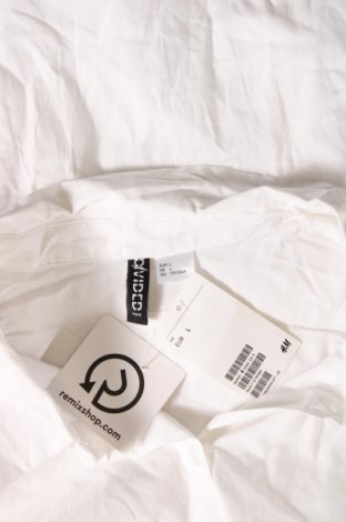 Дамска риза H&M Divided, Размер L, Цвят Бял, Цена 25,00 лв.