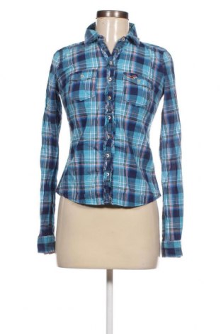 Γυναικείο πουκάμισο Hollister, Μέγεθος XS, Χρώμα Μπλέ, Τιμή 3,71 €