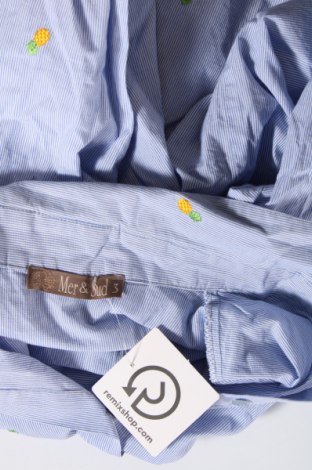 Γυναικείο πουκάμισο Mer Du Sud, Μέγεθος L, Χρώμα Μπλέ, Τιμή 9,46 €