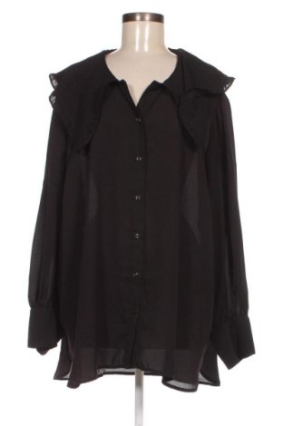 Γυναικείο πουκάμισο ONLY Carmakoma, Μέγεθος 4XL, Χρώμα Μαύρο, Τιμή 5,57 €