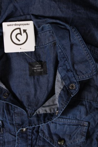 Γυναικείο πουκάμισο Opus Someday Is Today, Μέγεθος S, Χρώμα Μπλέ, Τιμή 14,85 €