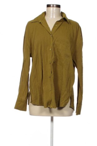 Дамска риза Pull&Bear, Размер S, Цвят Зелен, Цена 25,00 лв.