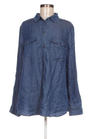 Γυναικείο πουκάμισο S.Oliver, Μέγεθος XL, Χρώμα Μπλέ, Τιμή 12,62 €