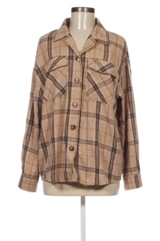 Γυναικείο πουκάμισο SHEIN, Μέγεθος M, Χρώμα  Μπέζ, Τιμή 5,26 €