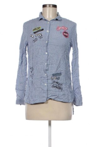 Γυναικείο πουκάμισο Superdry, Μέγεθος M, Χρώμα Μπλέ, Τιμή 7,79 €