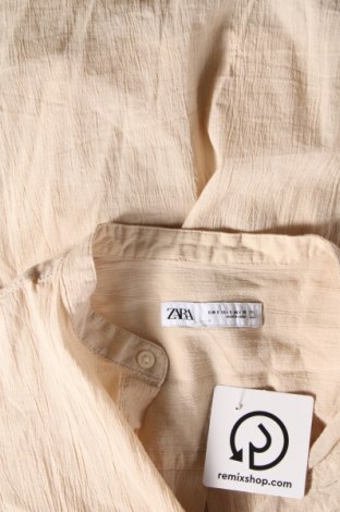 Дамска риза Zara, Размер S, Цвят Бежов, Цена 19,55 лв.