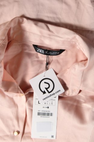 Dámska košeľa  Zara, Veľkosť L, Farba Popolavo ružová, Cena  16,23 €