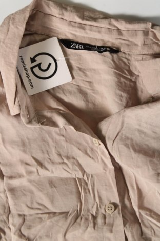 Γυναικείο πουκάμισο Zara, Μέγεθος XL, Χρώμα  Μπέζ, Τιμή 12,37 €
