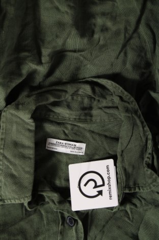 Дамска риза Zara, Размер XL, Цвят Зелен, Цена 20,00 лв.