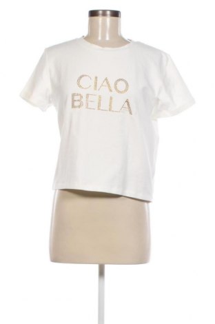 Γυναικείο t-shirt Bella X ABOUT YOU, Μέγεθος L, Χρώμα Λευκό, Τιμή 29,90 €