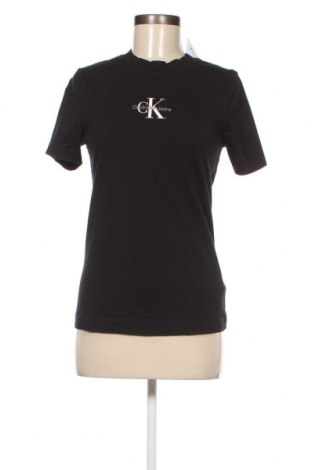Γυναικείο t-shirt Calvin Klein Jeans, Μέγεθος L, Χρώμα Μαύρο, Τιμή 27,84 €