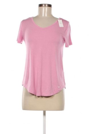 Γυναικείο t-shirt Hollister, Μέγεθος XS, Χρώμα Ρόζ , Τιμή 17,01 €